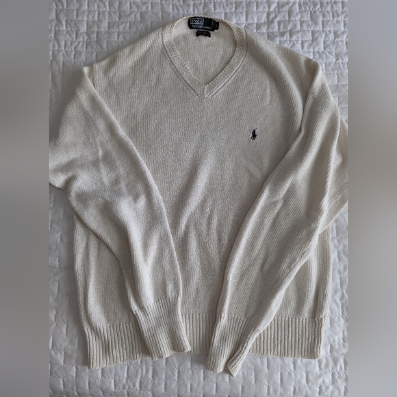 Polo Ralph Lauren men's linen cotton blend summer sweater size large - Picture 6 of 6